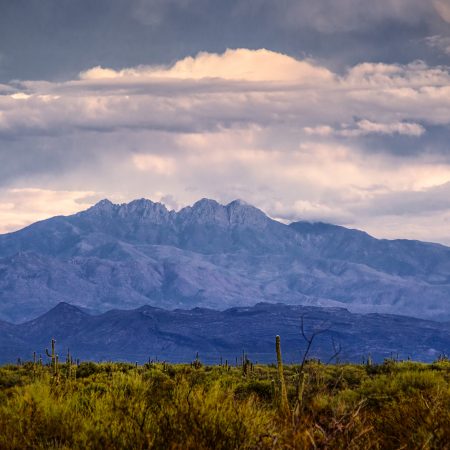 Four Peaks with weather