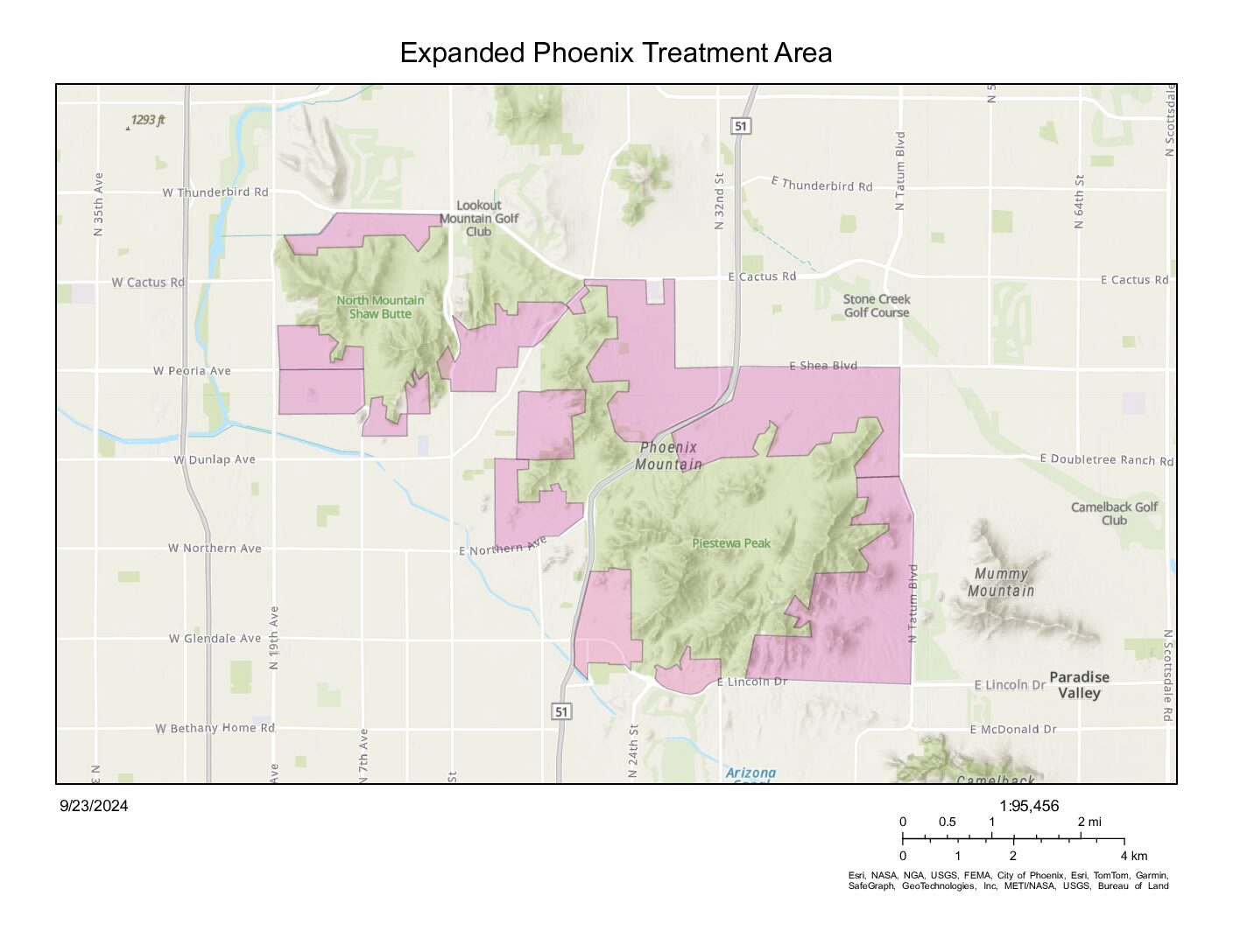 Expanded Phoenix Treatment Area Phoenix Treatment Area
