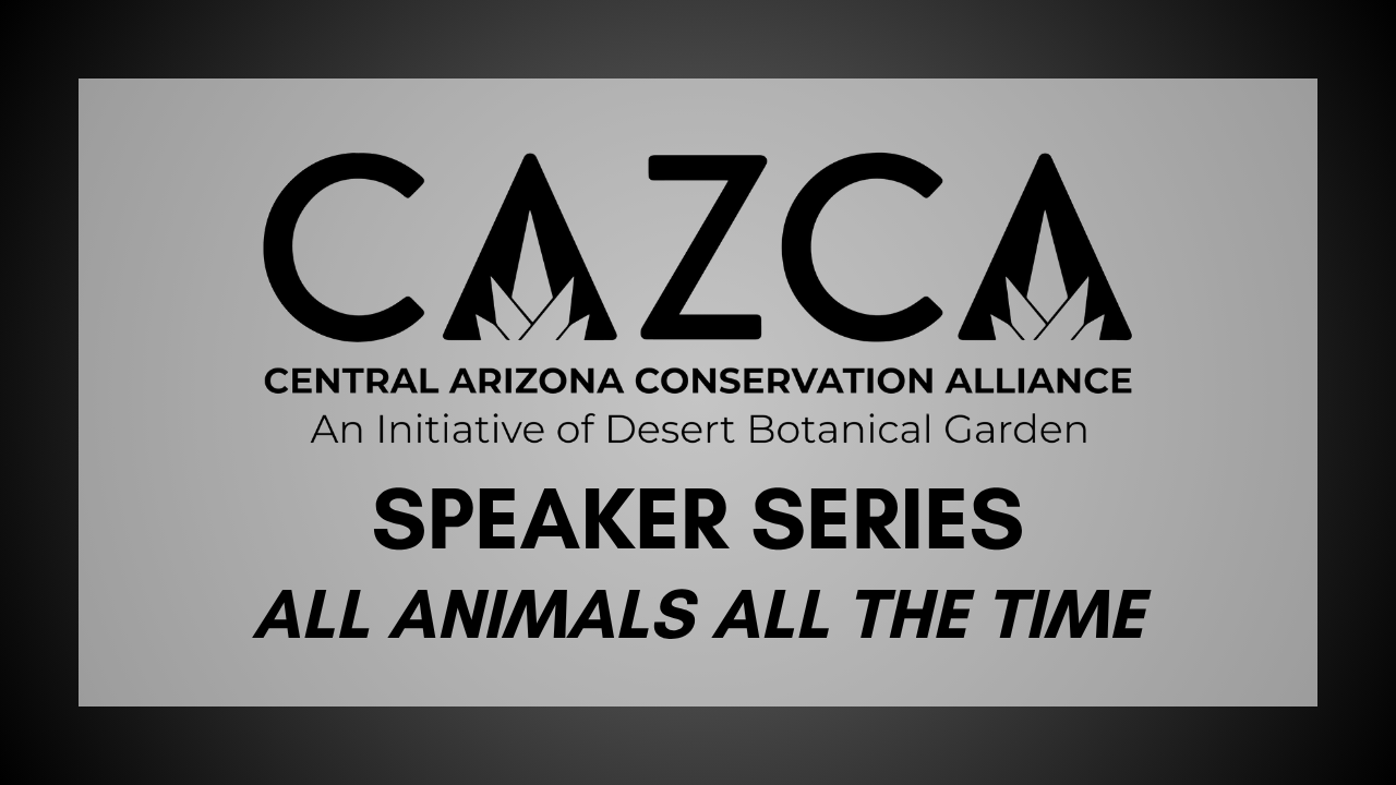 CAZCA Speaker Series- All Animals All the Time