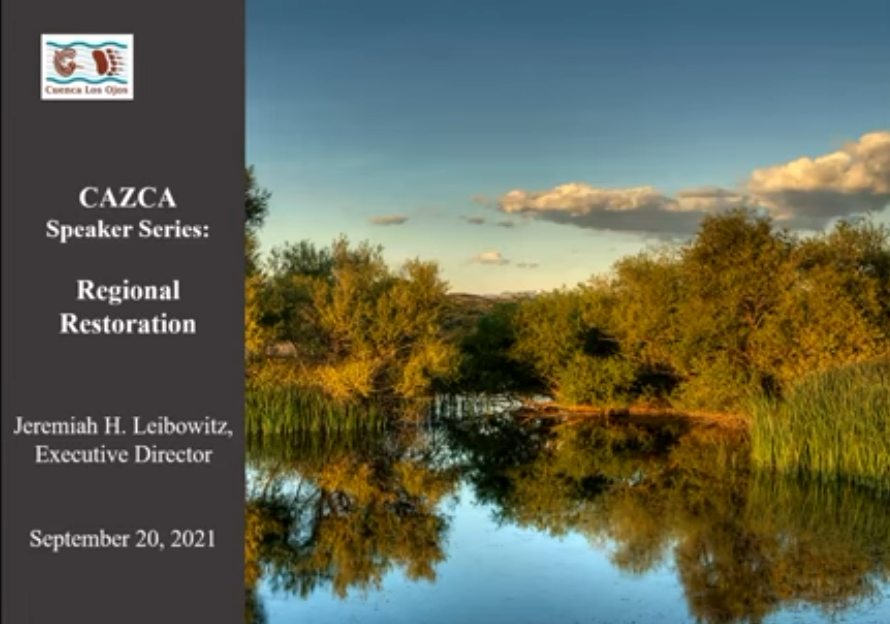 Speaker Series: Restoration at Cuenca los Ojos