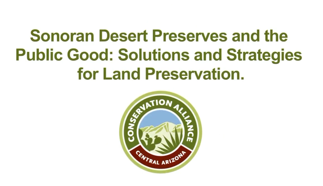 Panel Discussion: Sonoran Desert Preserves and the Public Good