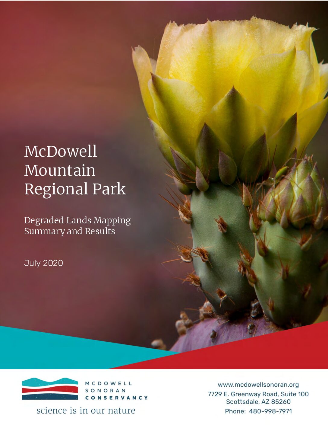 McDowell Mountain Regional Park: Degraded Lands Mapping Summary and Report, July 2020