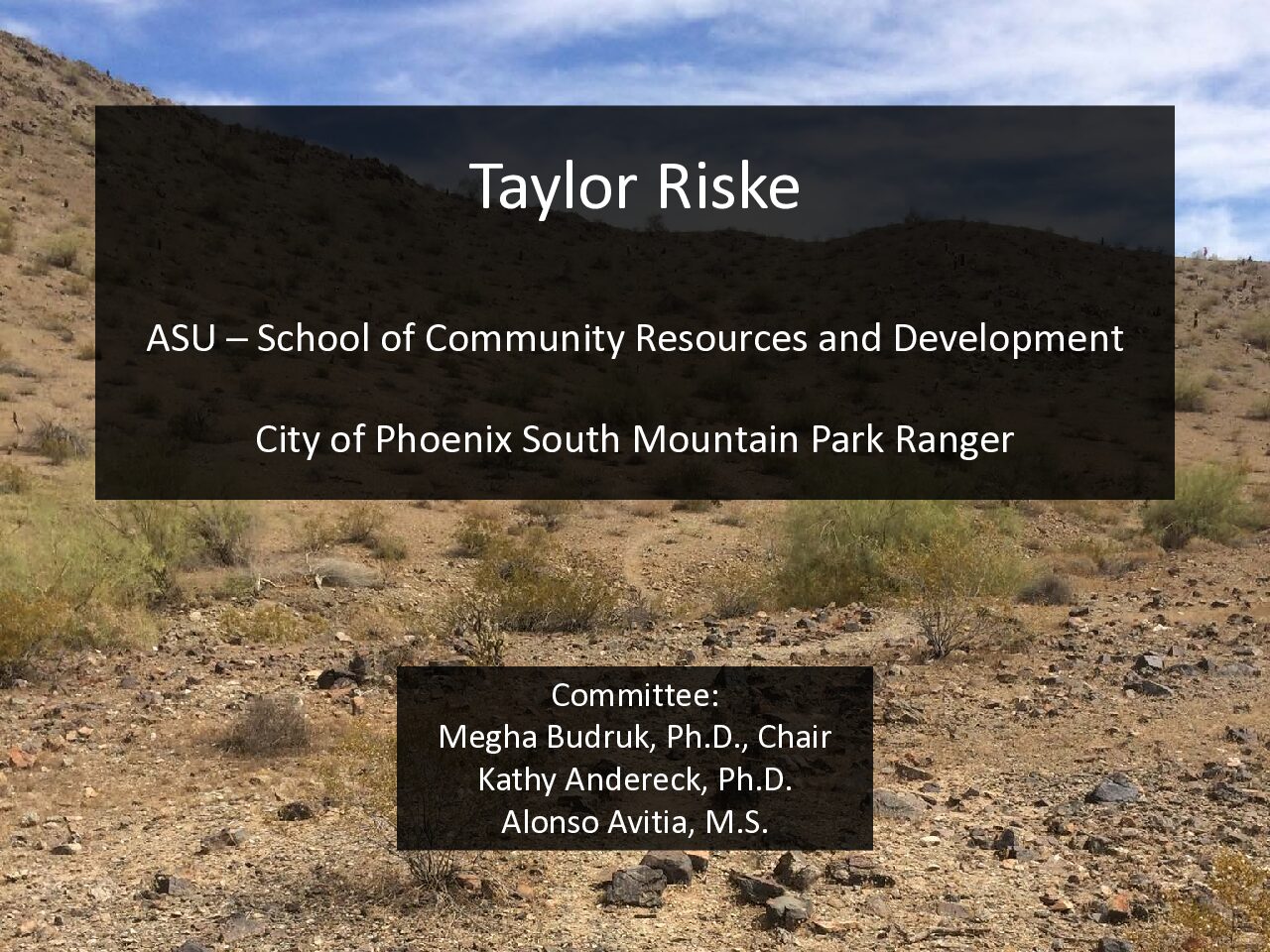 Social Trail Presentation by Taylor Riske