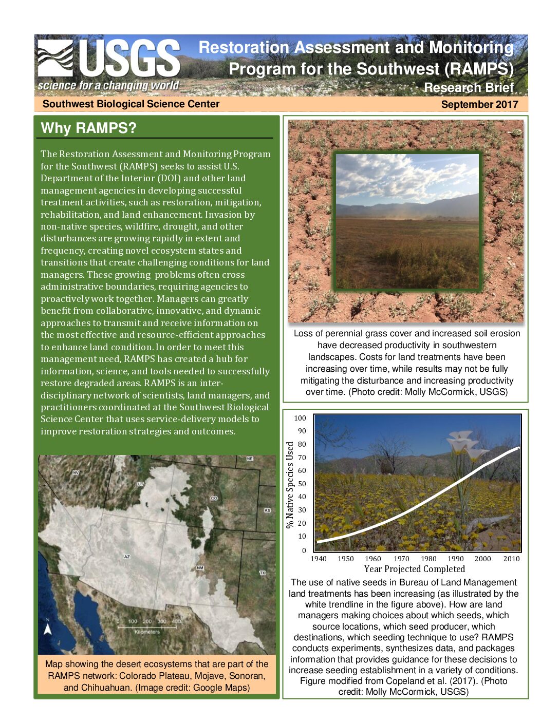 2017 Restoration Assessment and Monitoring Program for the Southwest (RAMPS) Research Brief